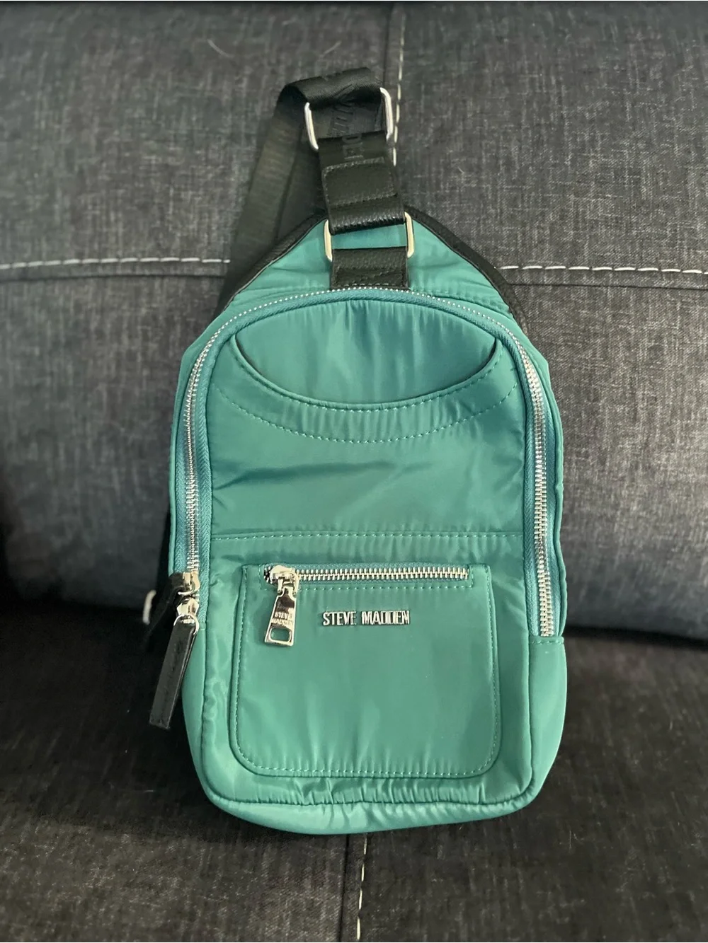 Steve Madden Teal Green Sling Belt Bag